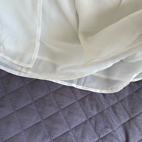 BUNDLE 4/$30NWT LADIES 2XL Alice CO LINED off white BLOUSE feminine cap sleeves - Picture 9 of 11